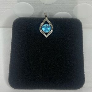 Kay’s Diamond and Topaz Pendant